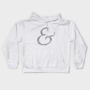 Scribble ampersand Kids Hoodie